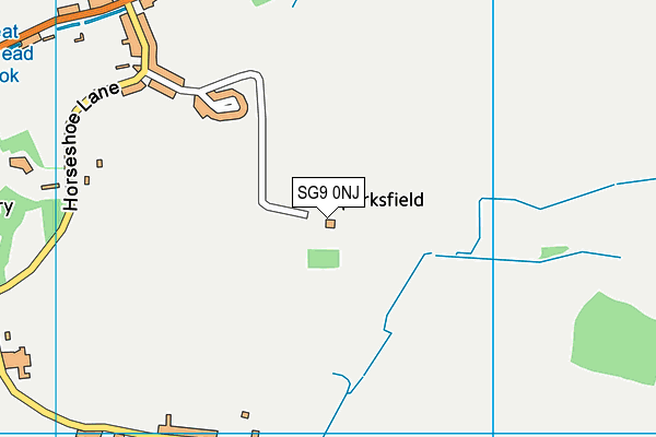 SG9 0NJ map - OS VectorMap District (Ordnance Survey)