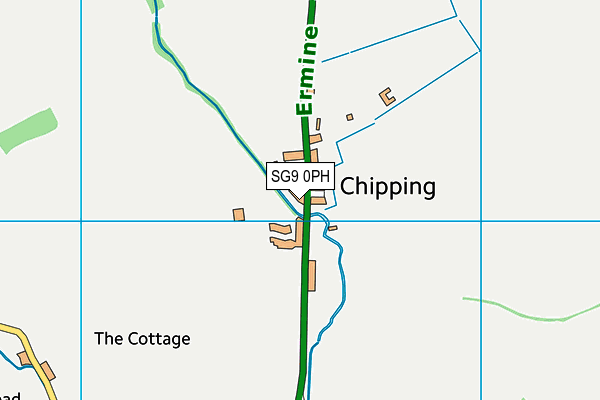 SG9 0PH map - OS VectorMap District (Ordnance Survey)