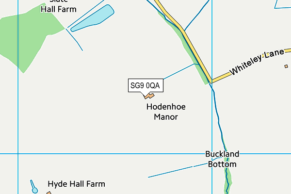 SG9 0QA map - OS VectorMap District (Ordnance Survey)