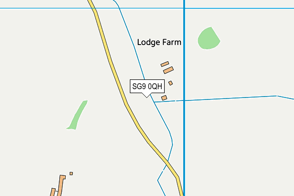 SG9 0QH map - OS VectorMap District (Ordnance Survey)