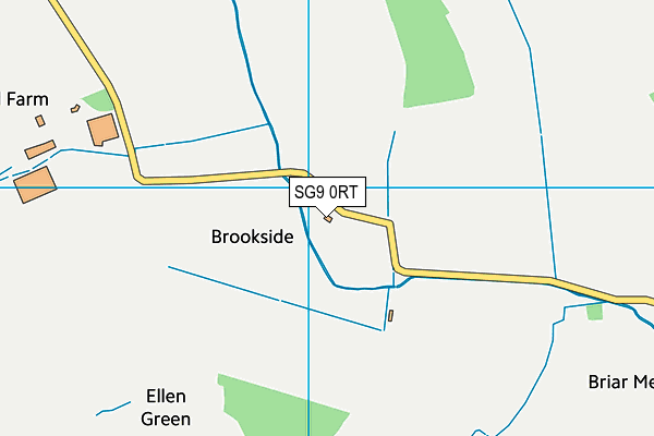 SG9 0RT map - OS VectorMap District (Ordnance Survey)