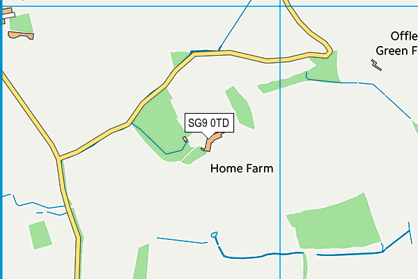 SG9 0TD map - OS VectorMap District (Ordnance Survey)