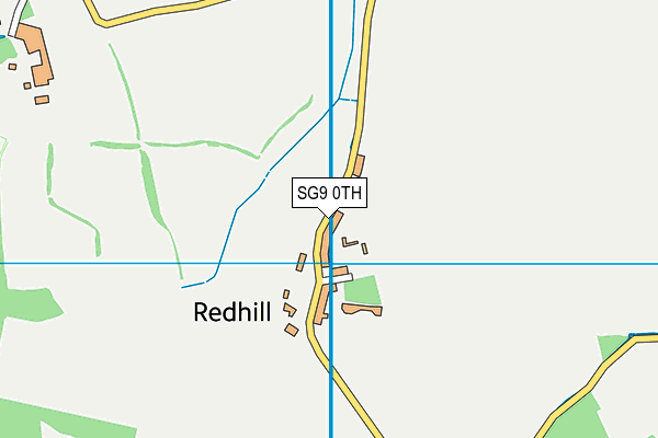 SG9 0TH map - OS VectorMap District (Ordnance Survey)