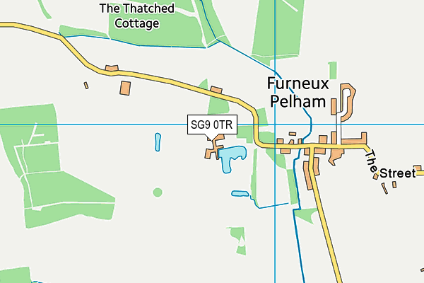 SG9 0TR map - OS VectorMap District (Ordnance Survey)