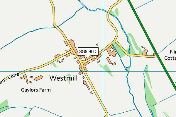 SG9 9LQ map - OS VectorMap District (Ordnance Survey)