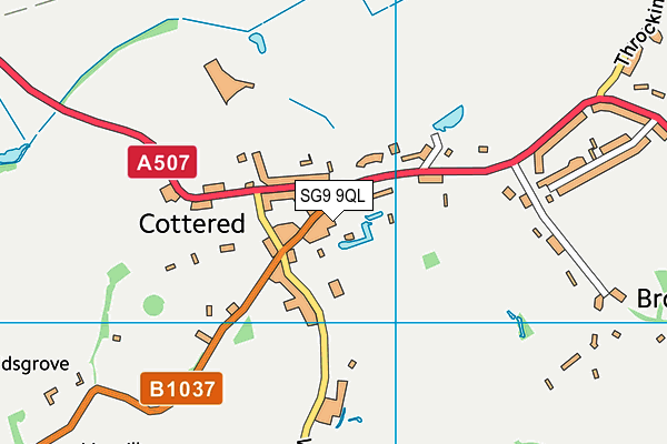 SG9 9QL map - OS VectorMap District (Ordnance Survey)