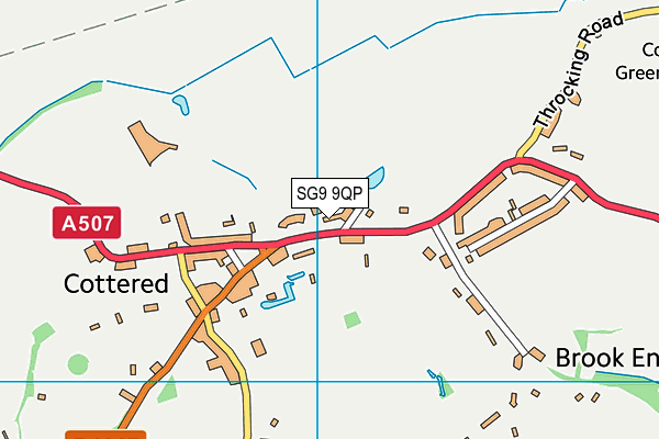 SG9 9QP map - OS VectorMap District (Ordnance Survey)