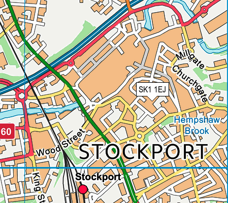 SK1 1EJ map - OS VectorMap District (Ordnance Survey)