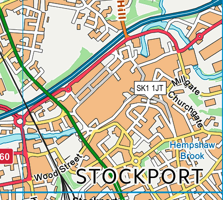 SK1 1JT map - OS VectorMap District (Ordnance Survey)