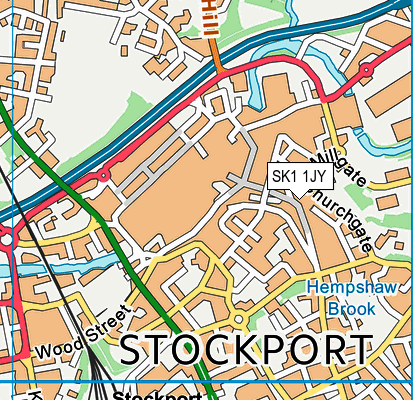 SK1 1JY map - OS VectorMap District (Ordnance Survey)