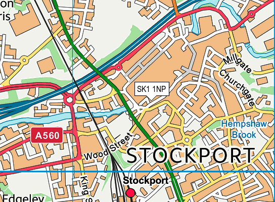 SK1 1NP map - OS VectorMap District (Ordnance Survey)