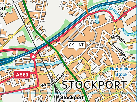 SK1 1NT map - OS VectorMap District (Ordnance Survey)