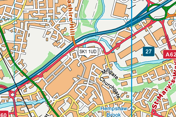 SK1 1UD map - OS VectorMap District (Ordnance Survey)