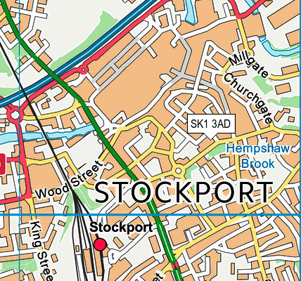 SK1 3AD map - OS VectorMap District (Ordnance Survey)