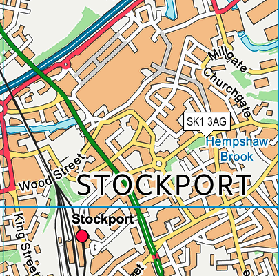 SK1 3AG map - OS VectorMap District (Ordnance Survey)