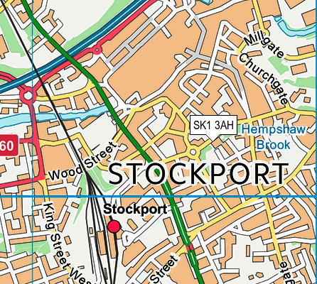 SK1 3AH map - OS VectorMap District (Ordnance Survey)