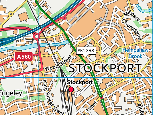 SK1 3RS map - OS VectorMap District (Ordnance Survey)