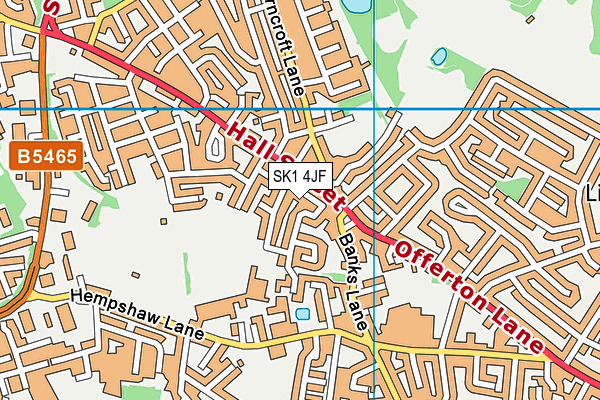 SK1 4JF map - OS VectorMap District (Ordnance Survey)