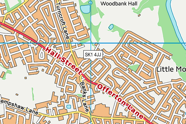 SK1 4JJ map - OS VectorMap District (Ordnance Survey)