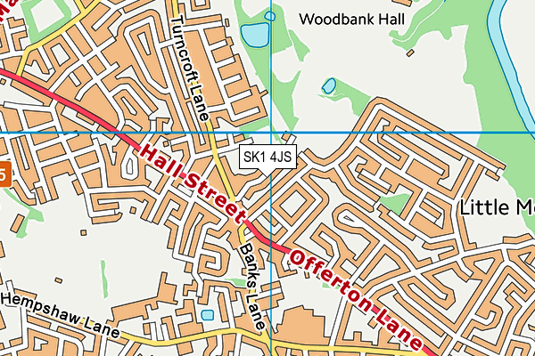 SK1 4JS map - OS VectorMap District (Ordnance Survey)