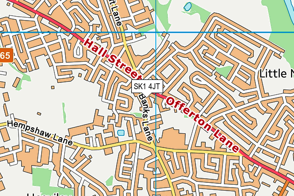SK1 4JT map - OS VectorMap District (Ordnance Survey)