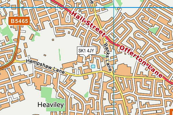 SK1 4JY map - OS VectorMap District (Ordnance Survey)