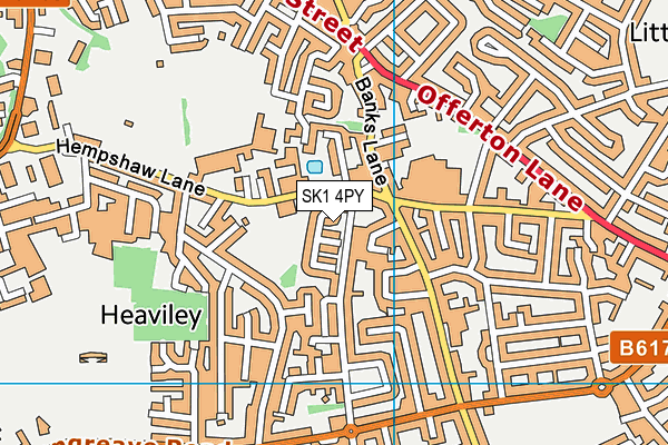 SK1 4PY map - OS VectorMap District (Ordnance Survey)