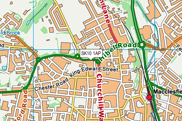 SK10 1AP map - OS VectorMap District (Ordnance Survey)