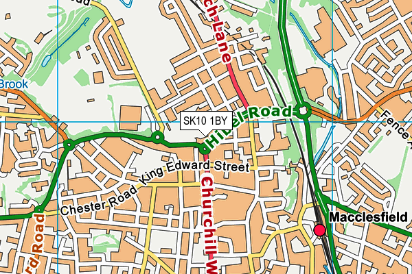 SK10 1BY map - OS VectorMap District (Ordnance Survey)