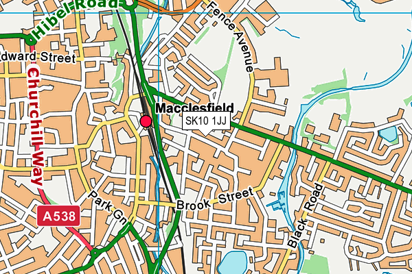 SK10 1JJ map - OS VectorMap District (Ordnance Survey)