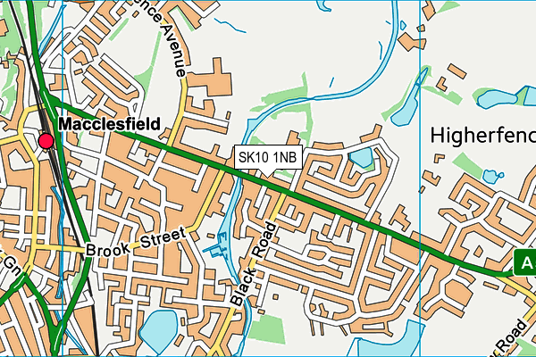 SK10 1NB map - OS VectorMap District (Ordnance Survey)