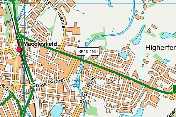 SK10 1ND map - OS VectorMap District (Ordnance Survey)