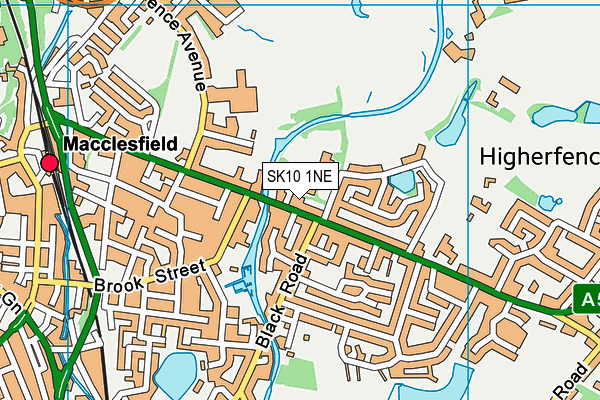 SK10 1NE map - OS VectorMap District (Ordnance Survey)