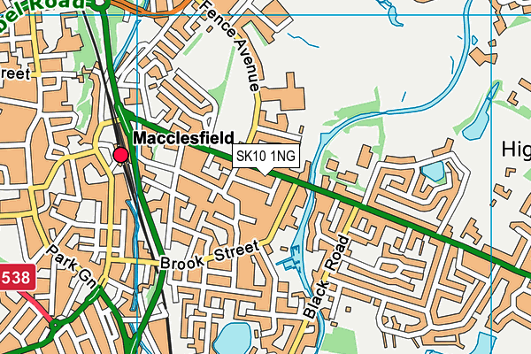 SK10 1NG map - OS VectorMap District (Ordnance Survey)
