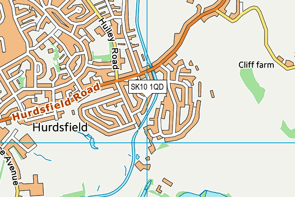 SK10 1QD map - OS VectorMap District (Ordnance Survey)
