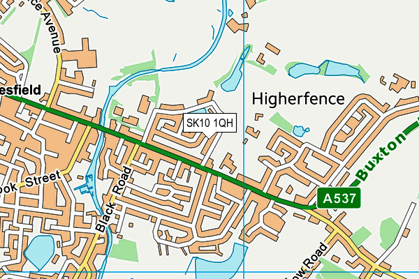 SK10 1QH map - OS VectorMap District (Ordnance Survey)
