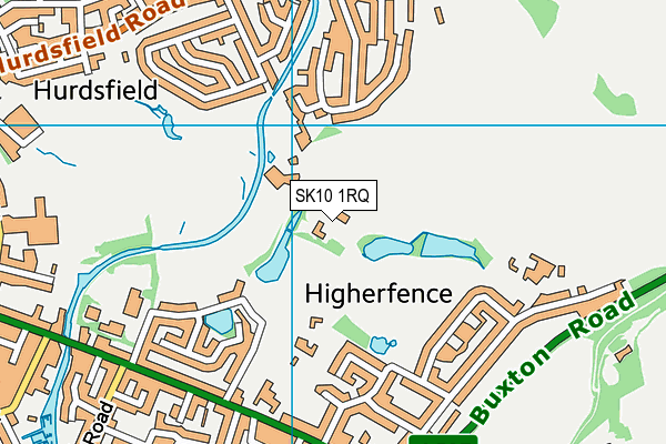 SK10 1RQ map - OS VectorMap District (Ordnance Survey)