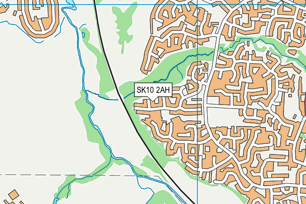 SK10 2AH map - OS VectorMap District (Ordnance Survey)