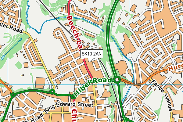 SK10 2AN map - OS VectorMap District (Ordnance Survey)