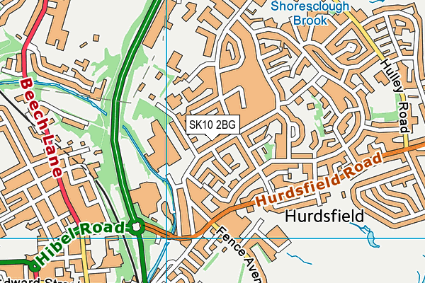 SK10 2BG map - OS VectorMap District (Ordnance Survey)