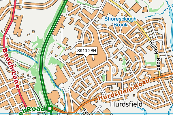 SK10 2BH map - OS VectorMap District (Ordnance Survey)