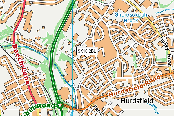 SK10 2BL map - OS VectorMap District (Ordnance Survey)