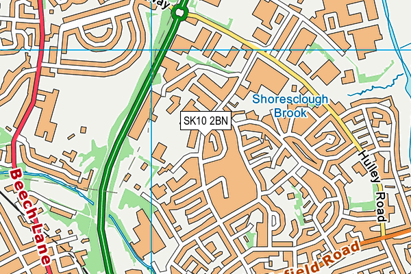 SK10 2BN map - OS VectorMap District (Ordnance Survey)