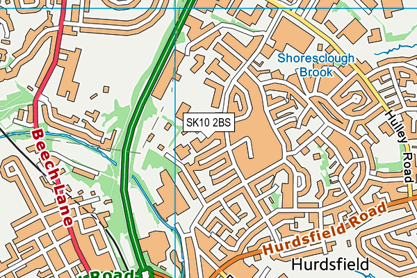 SK10 2BS map - OS VectorMap District (Ordnance Survey)