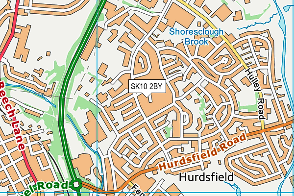 SK10 2BY map - OS VectorMap District (Ordnance Survey)