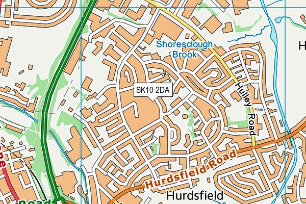 SK10 2DA map - OS VectorMap District (Ordnance Survey)