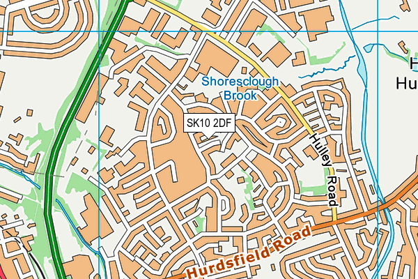 SK10 2DF map - OS VectorMap District (Ordnance Survey)