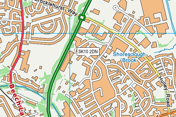 SK10 2DN map - OS VectorMap District (Ordnance Survey)