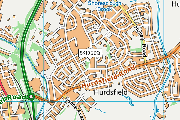 SK10 2DQ map - OS VectorMap District (Ordnance Survey)