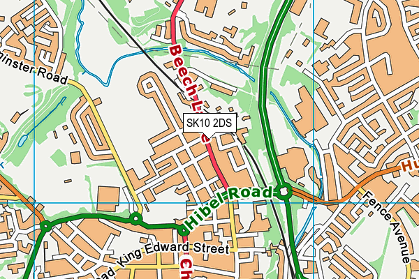 SK10 2DS map - OS VectorMap District (Ordnance Survey)